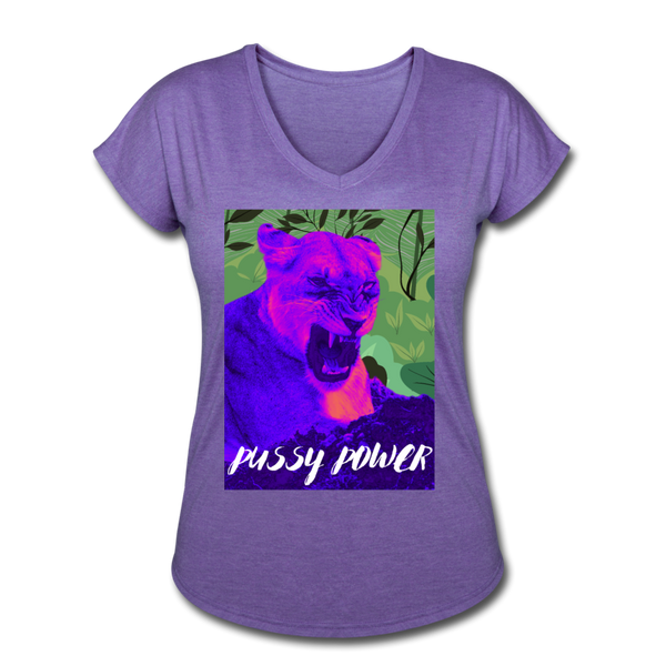 PP V-Neck T-Shirt - purple heather