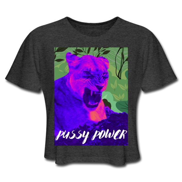 PP Cropped T-Shirt - deep heather
