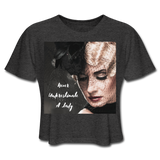 Lady Cropped T-Shirt - deep heather
