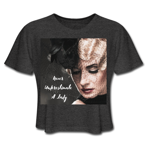 Lady Cropped T-Shirt - deep heather