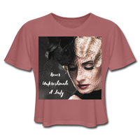 Lady Cropped T-Shirt - mauve