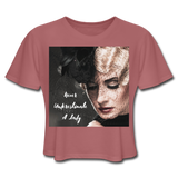 Lady Cropped T-Shirt - mauve