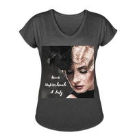 Lady V-Neck T-Shirt - deep heather