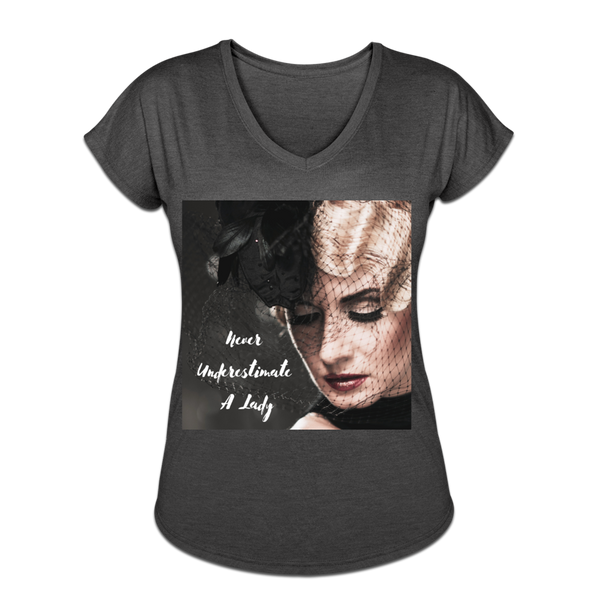 Lady V-Neck T-Shirt - deep heather