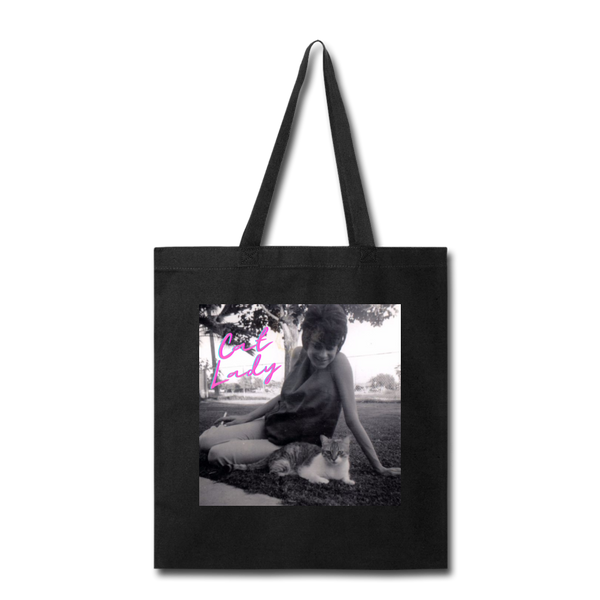 Cat Lady Tote Bag - black