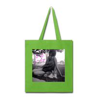 Cat Lady Tote Bag - lime green