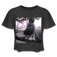 Cat Lady Cropped T-Shirt - deep heather